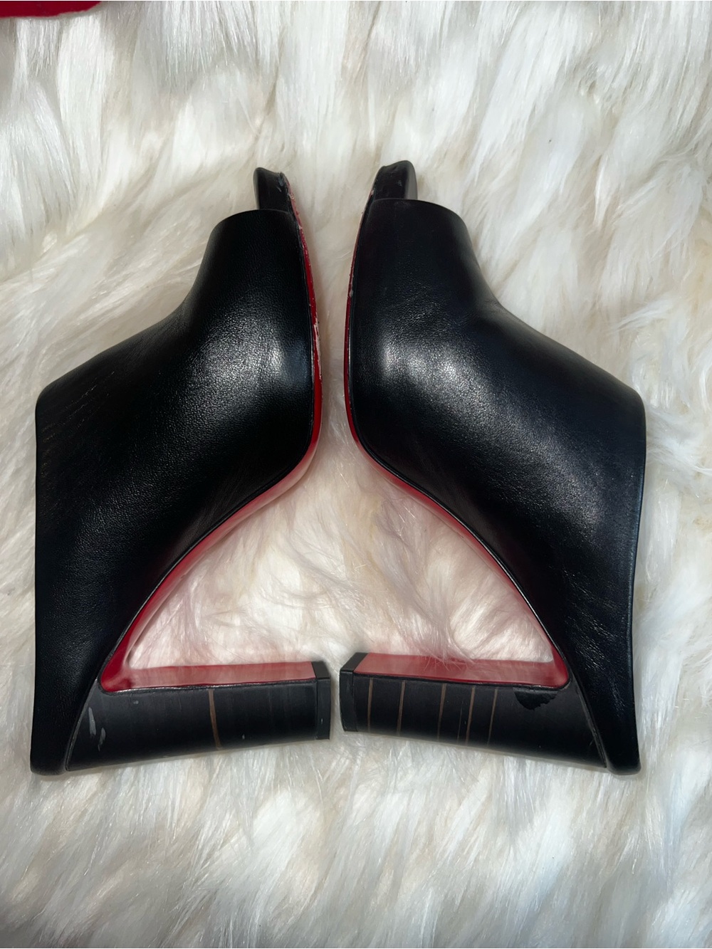 AUTHENTIC - Christian Louboutin Corinthe 100 leather mules - Size EU 38